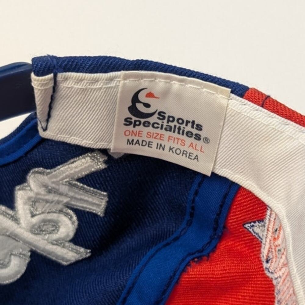 Vintage New York Knicks NBA Colorblock Snapback Sports Specialties Hat 90s - Picture 8 of 9